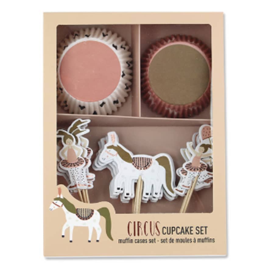 Ava & Yves Circus Cup Cake Set