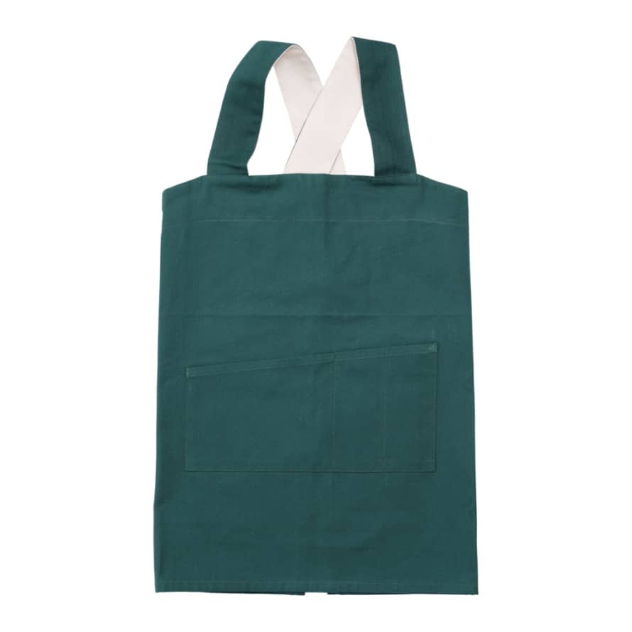 FABELAB Children's Pinafore Apron in Ever Green