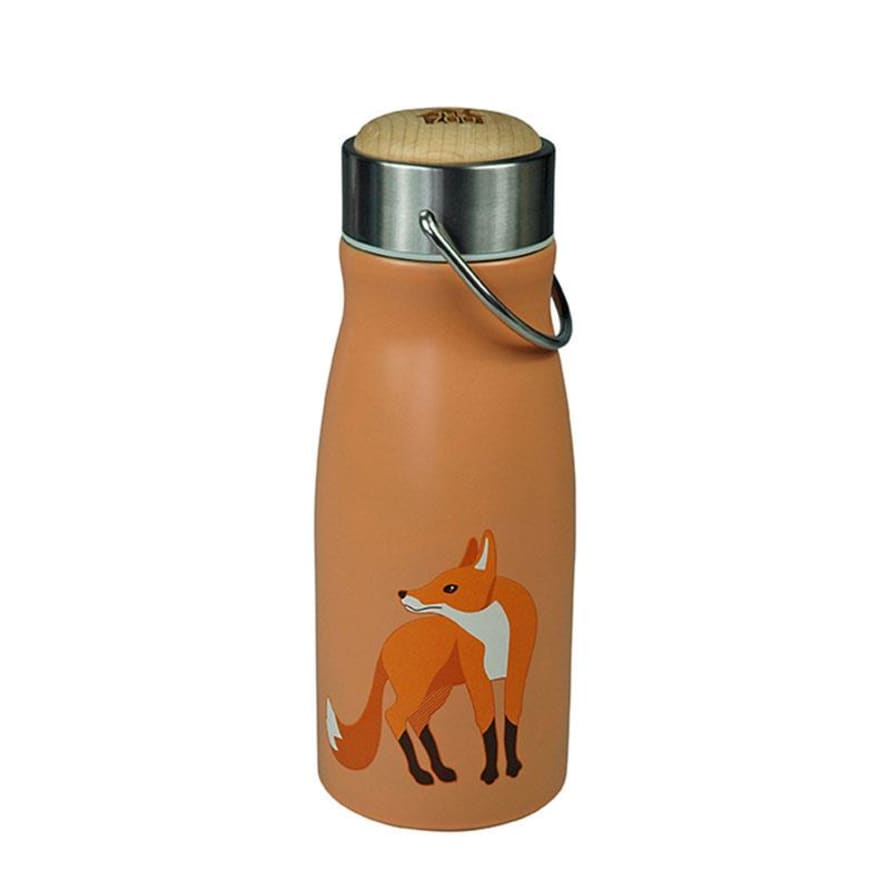 The Zoo 300ml Stainless Steel Fox Thermal Flask Drinking Bottle