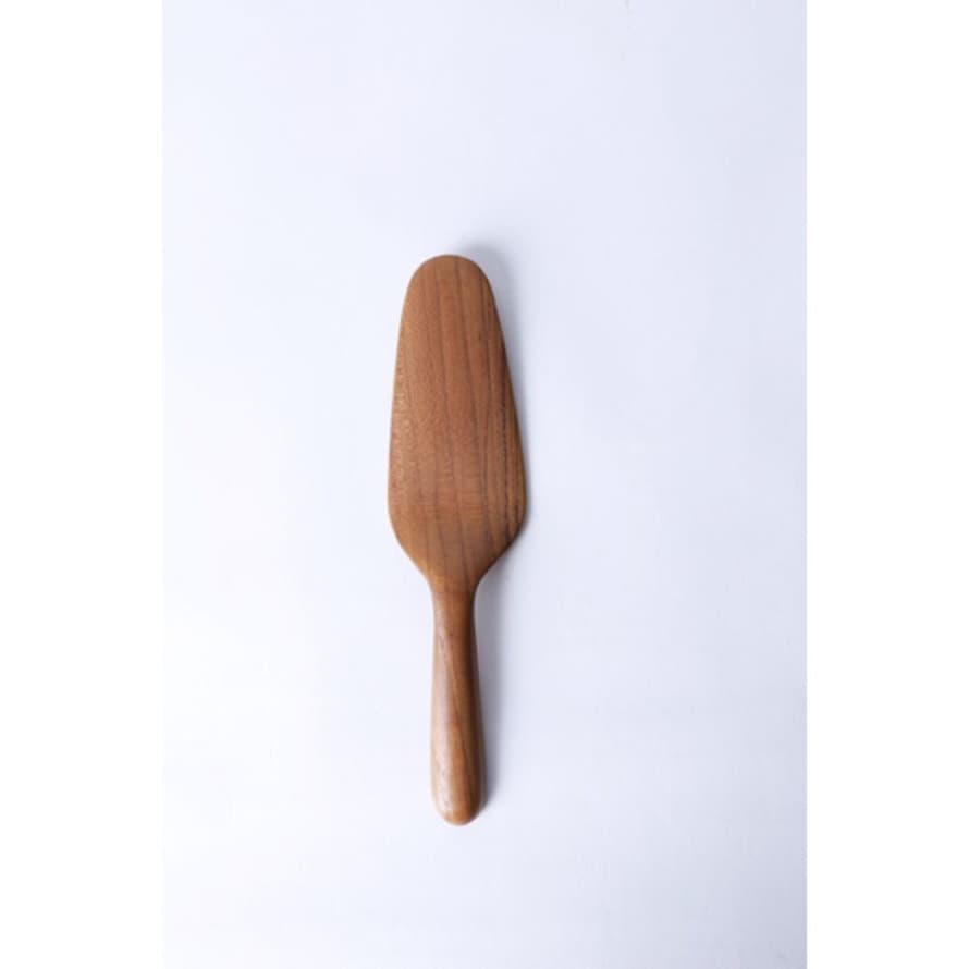 Chabatree M Teak Wood Cake Server