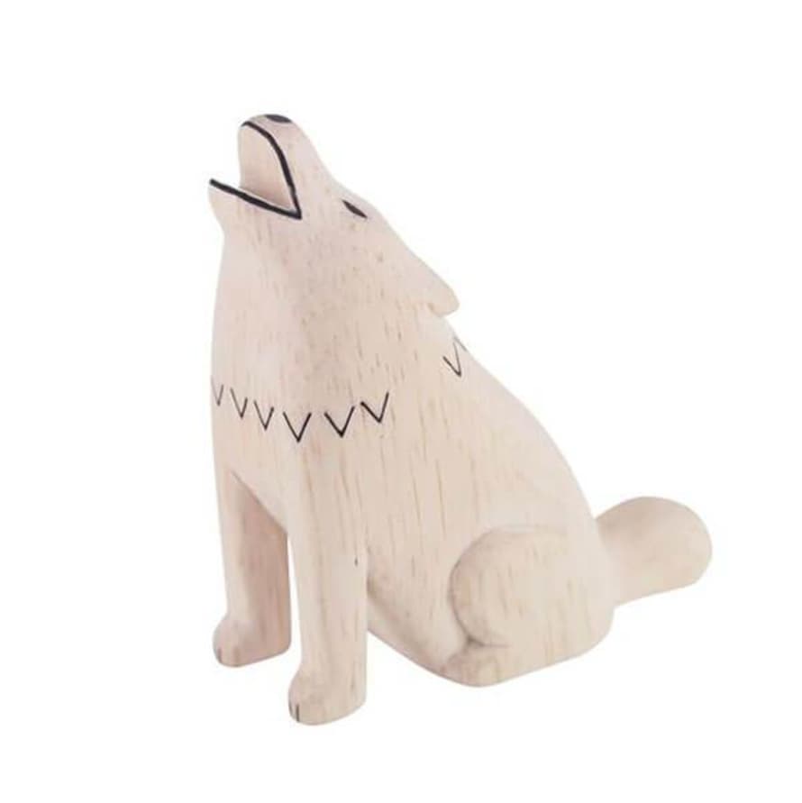 T-lab Wooden Wolf Animal