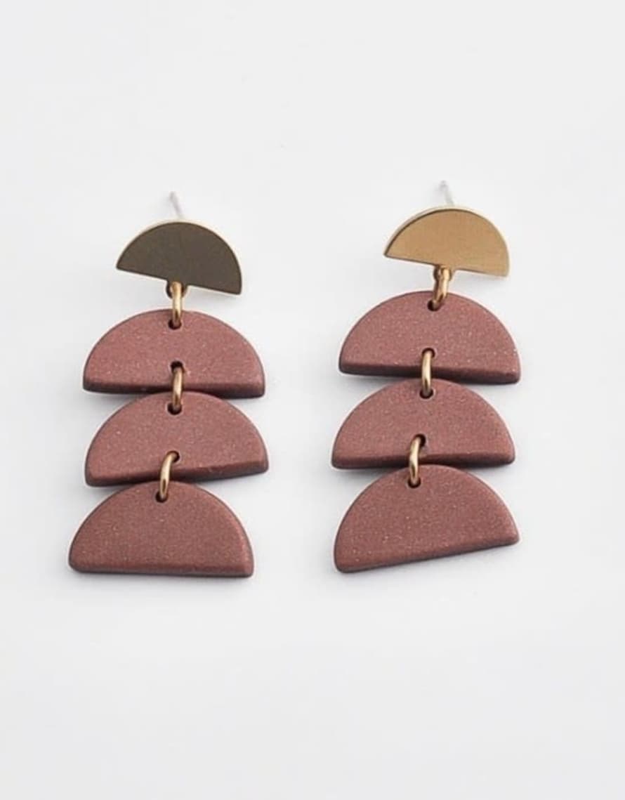 Inimini Matte Clay Luna Earrings