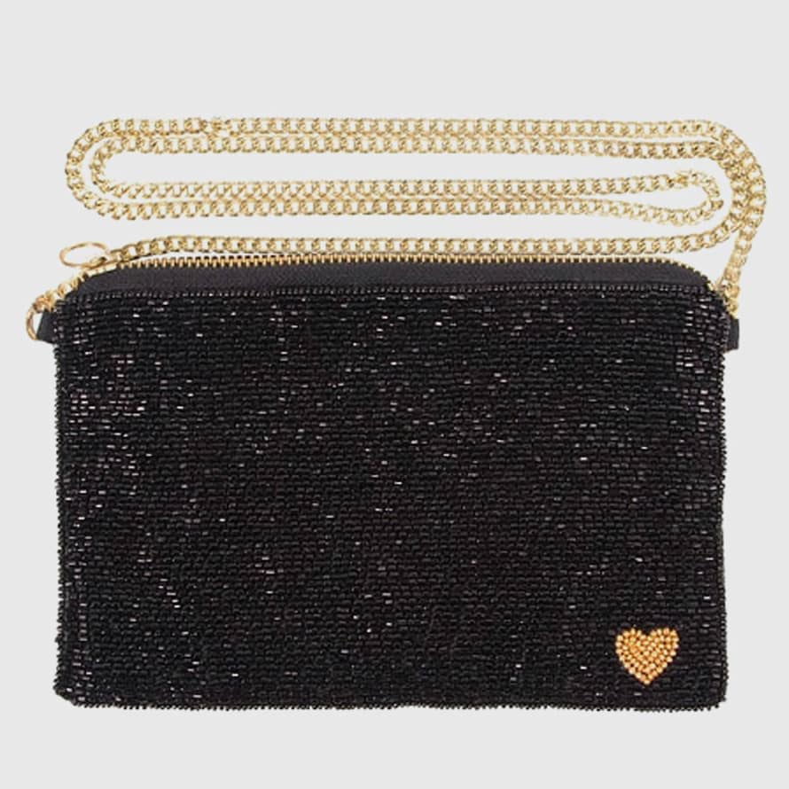 ARTEBENE Clutch Crossover with Heart Pearl Bag