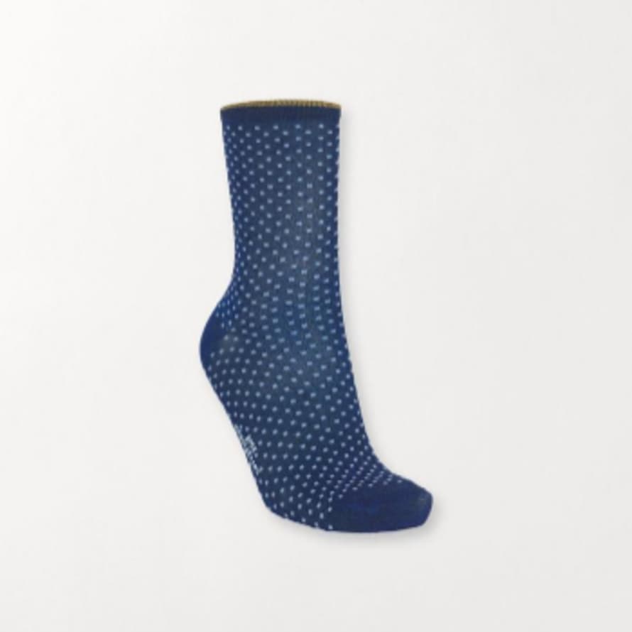 Becksondergaard Nylon Twilight Blue Small Dina Dots Socks