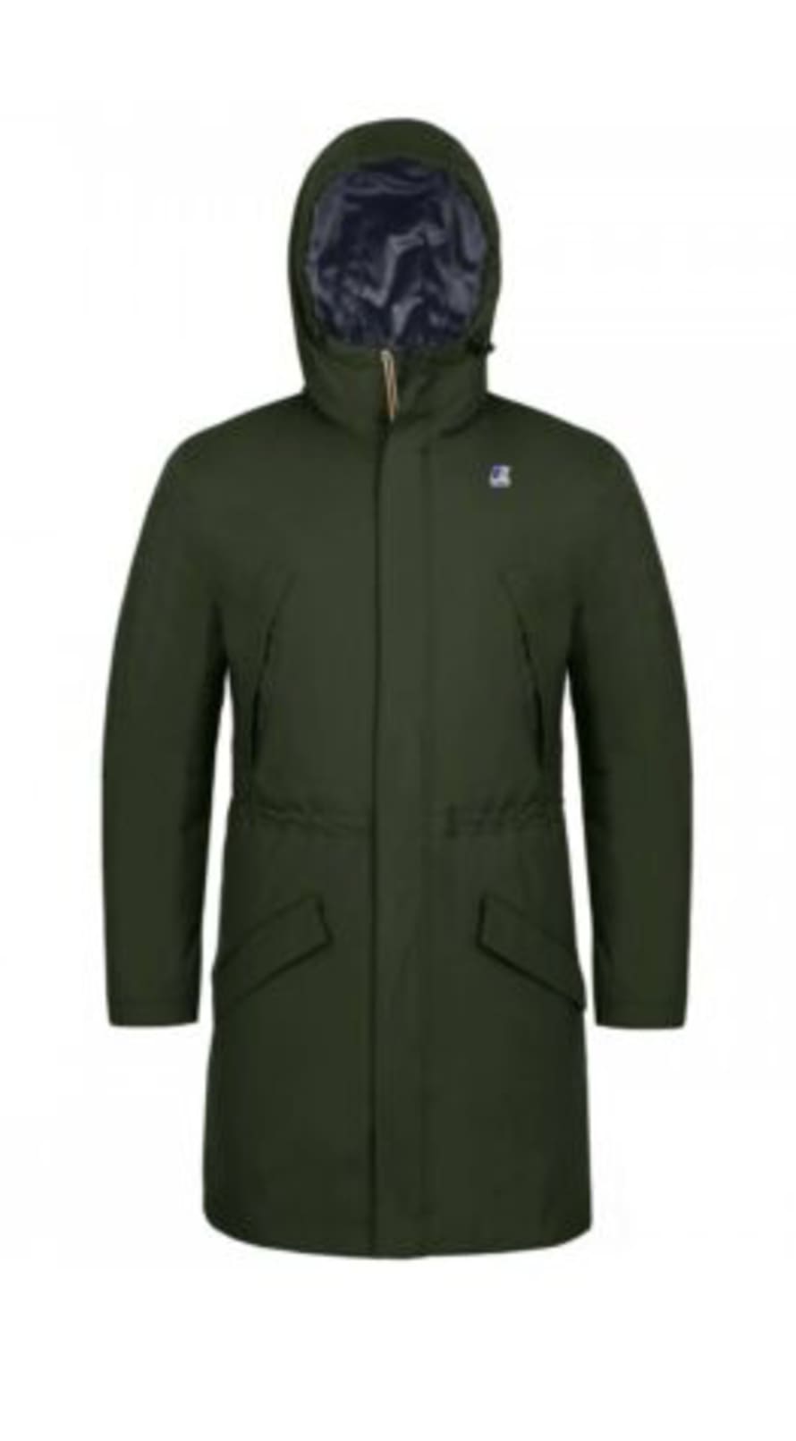 K-WAY Green Zip Front Parka