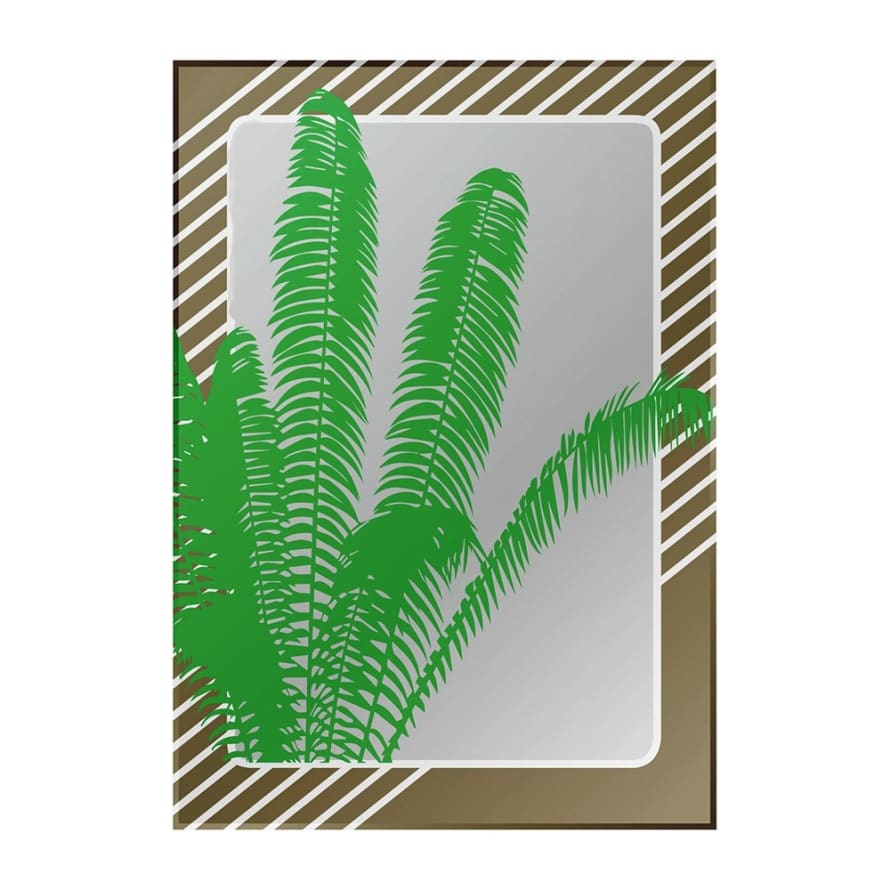 vintage bay A3 Palm Leaves Mirror