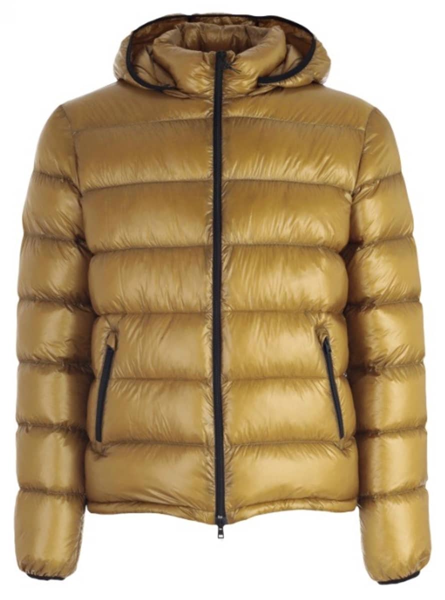 Herno Yellow Quilted Jacket In 7 Den 