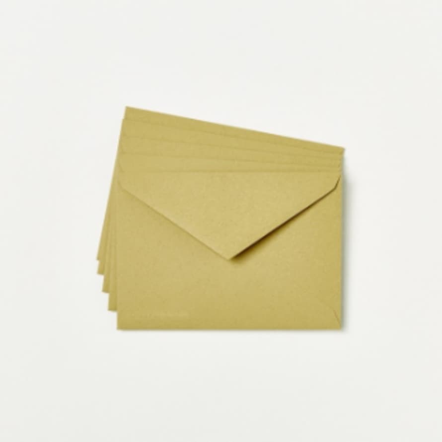 La Petite Papeterie Francaise 6.4 x 4.5cm Olive Sober Envelopes