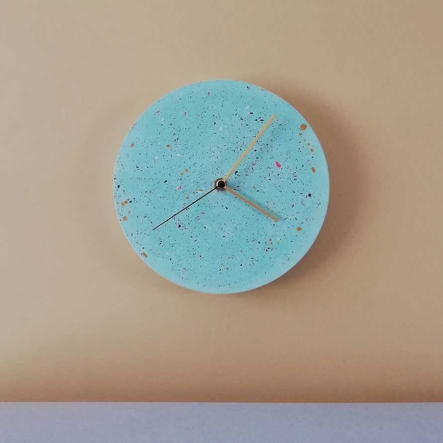 VLO Design Turquoise Wall Clock