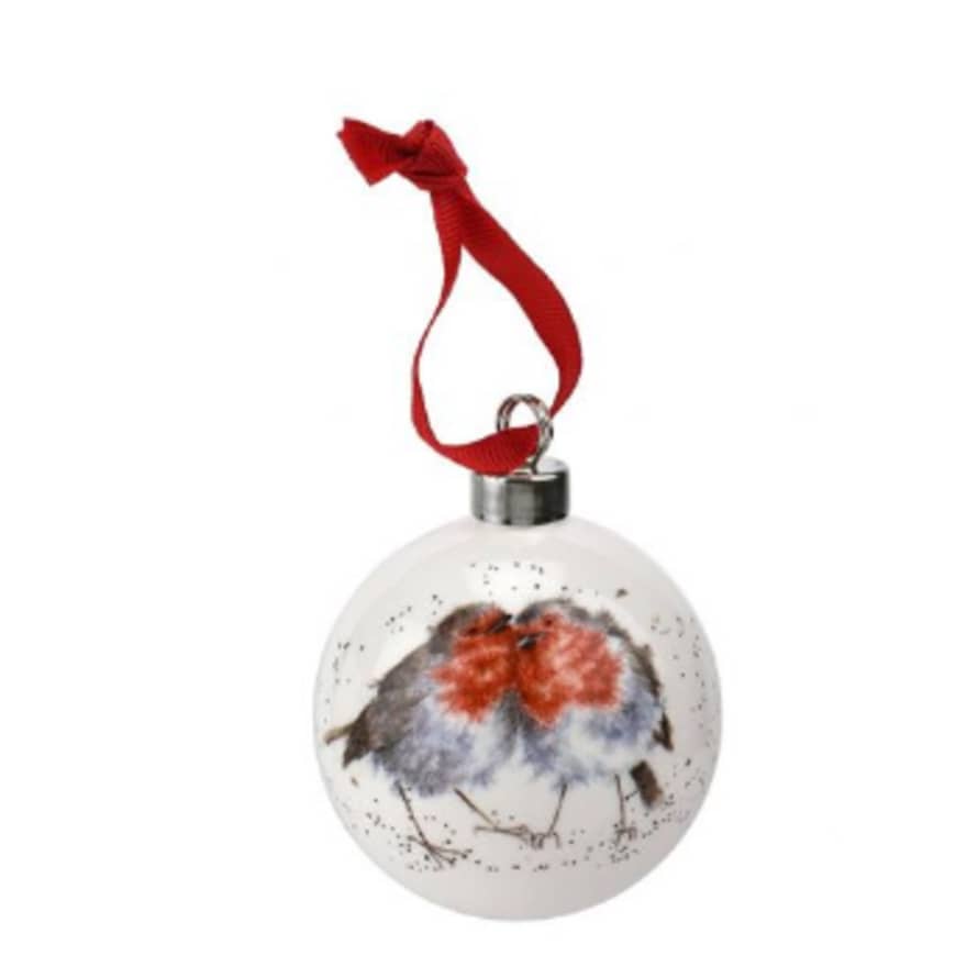 Wrendale Royal Worcester Snuggled Up Together Christmas China Bauble