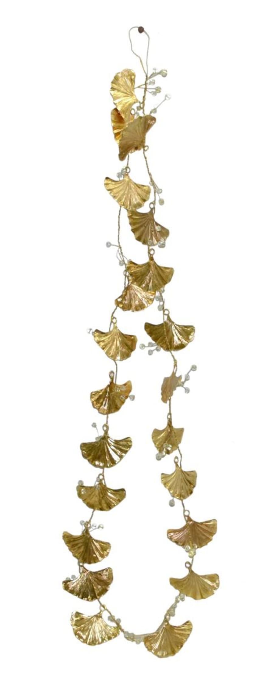 De Weldaad Gold Ginko Leaves Garland