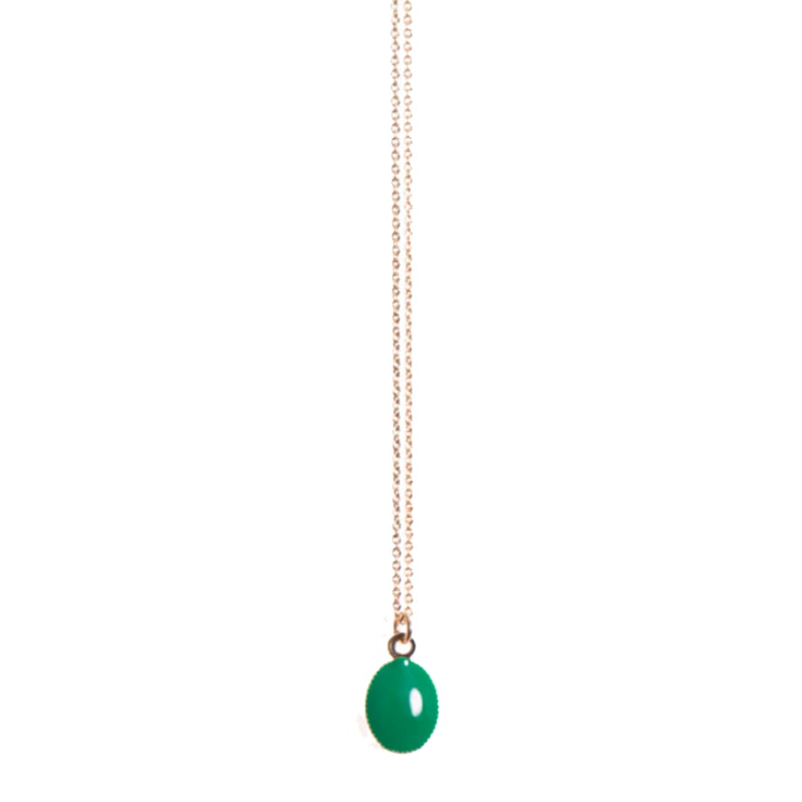 Tassia Canellis GREEN LOVEBIRDS NECKLACE