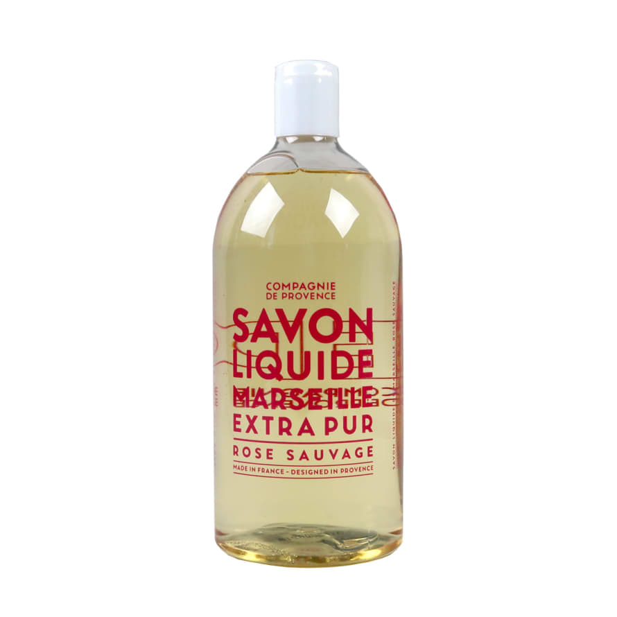 Compagnie De Provence 1 Litre Refill Bottle  - Rose Sauvage Liquid Soap