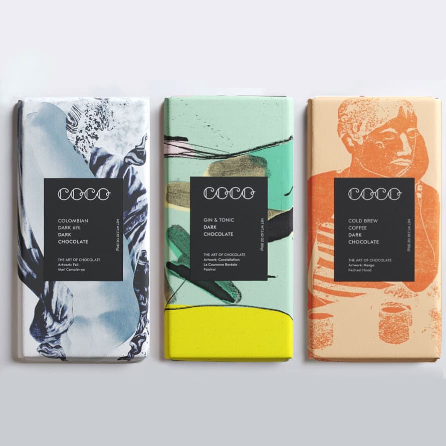 Coco Chocolatier Dark Chocolate Gift Set - Vegan