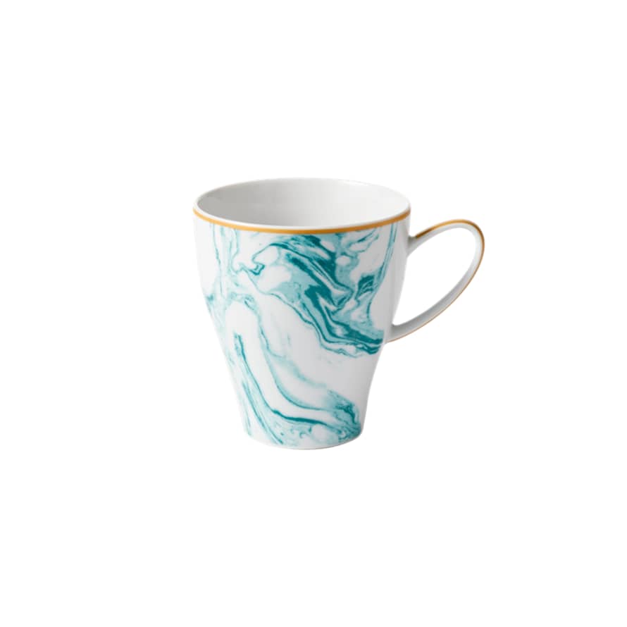 rice Green Marble Print Porcelain Mug