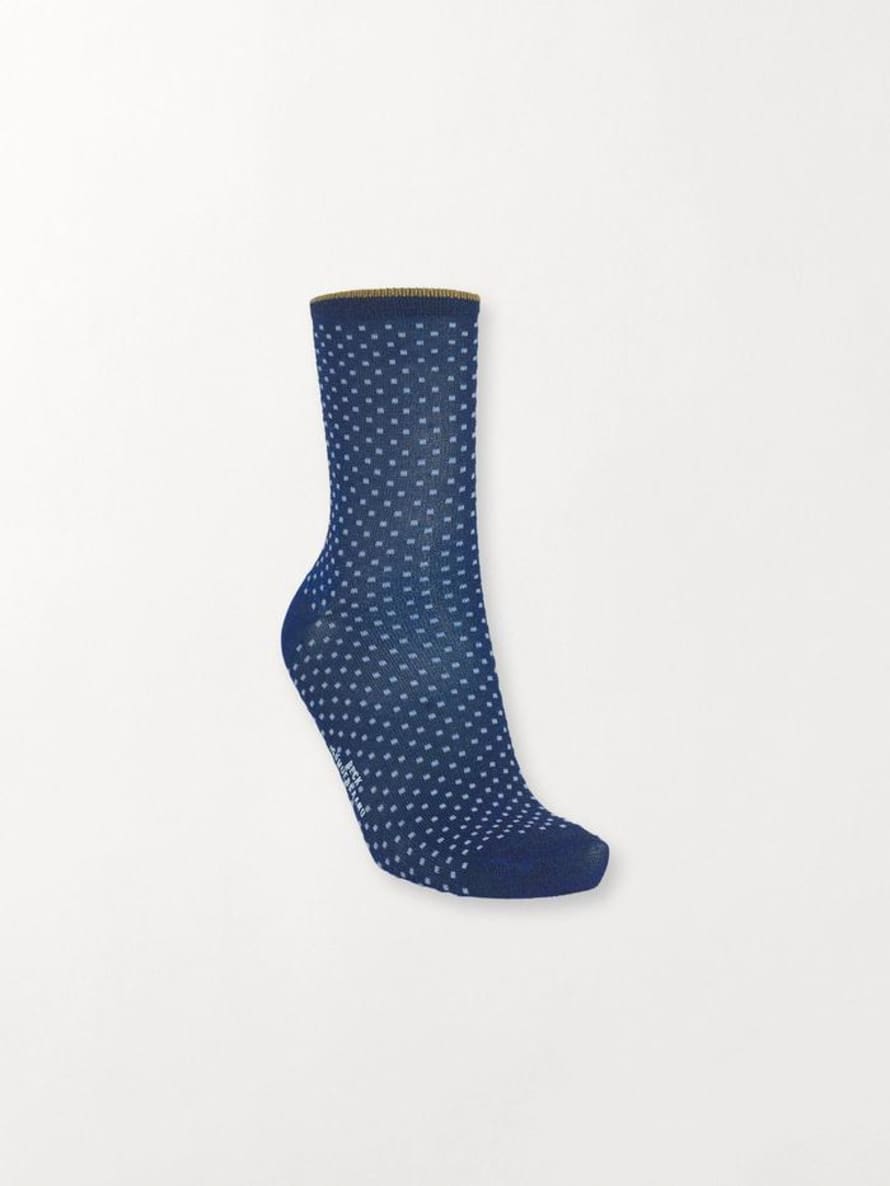 Becksondergaard Blue Small Dots Dina Socks