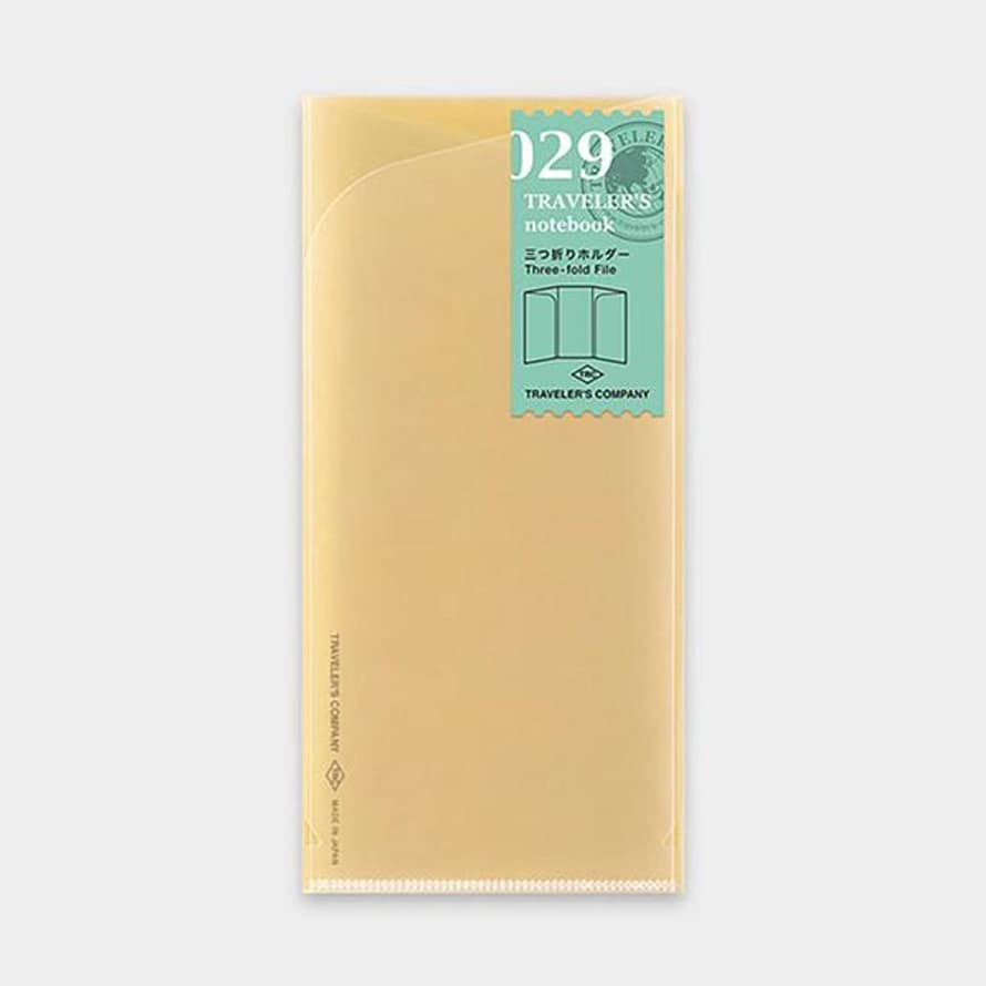 Traveler's Company Traveler's Notebook Refill 029 Three Fold File Regular Size