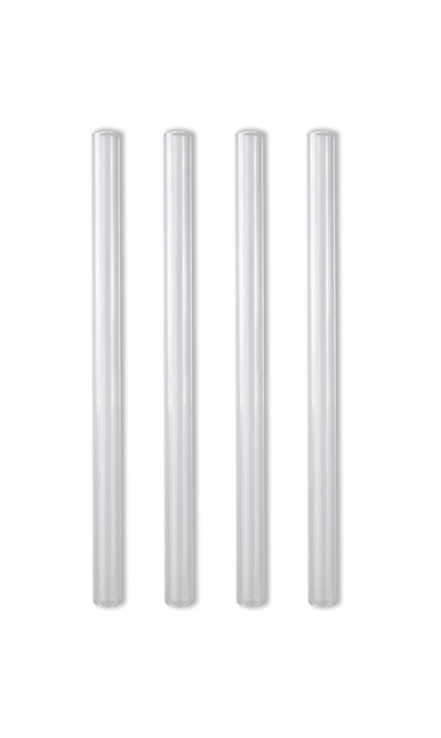 Clear Glass Drinking Straws 15cm