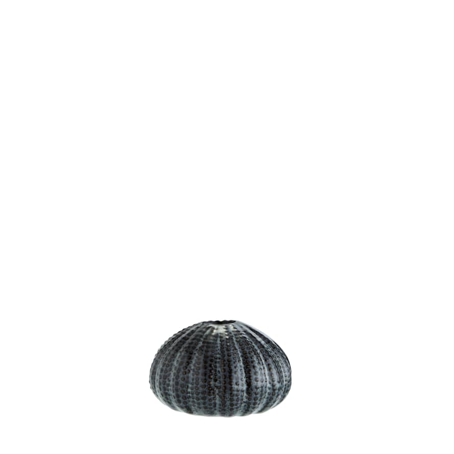 Madam Stoltz Small Dark Grey Sea Urchin Vase