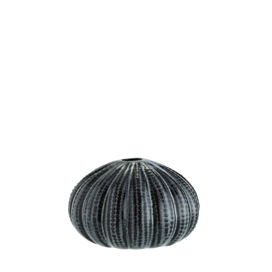 Madam Stoltz Large Dark Grey Sea Urchin Vase