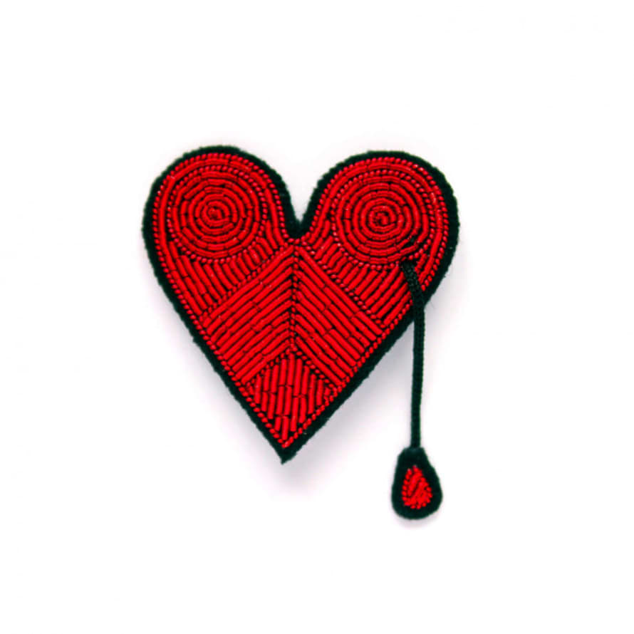 Macon & Lesquoy Broken Heart Brooch