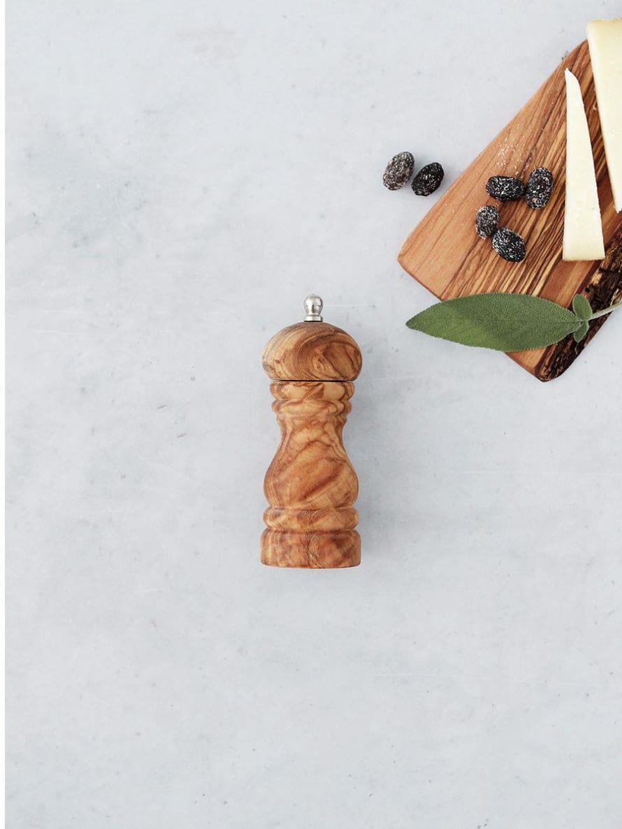 Made by Mama 12cm Small Olive Wood Pepper Mill