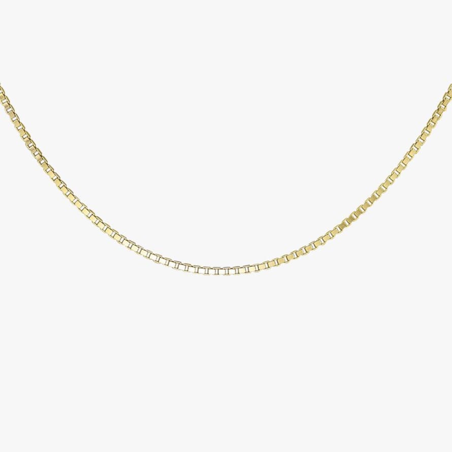 Wildthings Collectables Box Chain Choker Gold - 36 cm