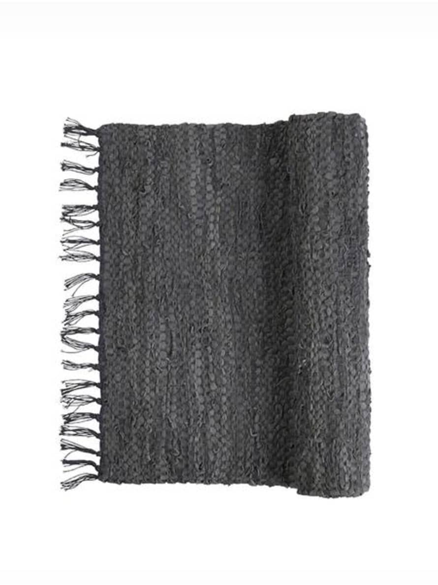 Broste Copenhagen Nor Fringe Rug Castlerock Grey