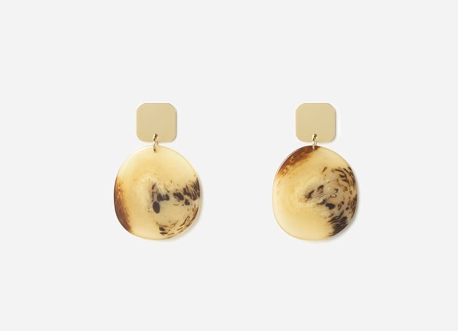 Chic Alors NATURAL OBBO EARRINGS