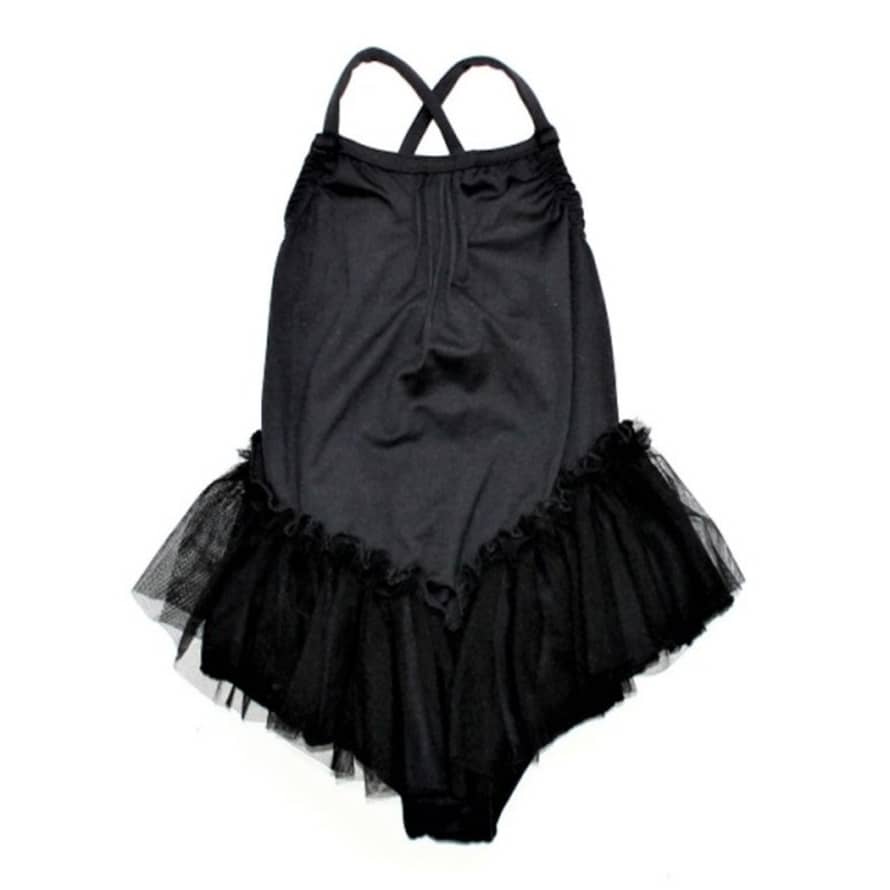 Belle Chiara Black Tulle Tutu Swimsuit for 6 Year Girls