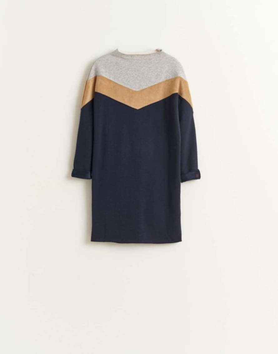 bellrose Blue Loose Sweatshirt Dress