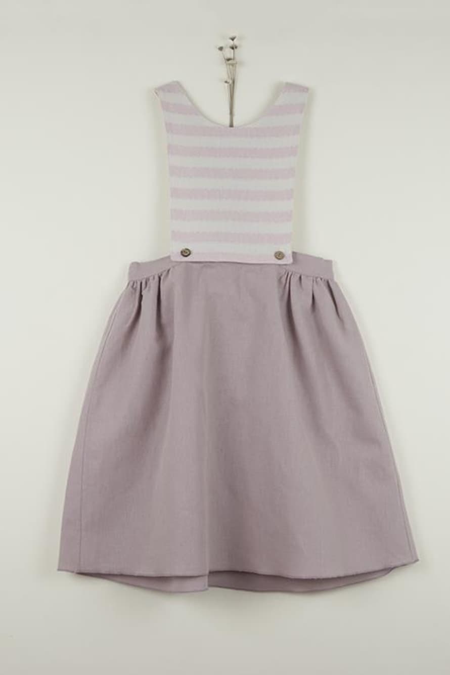 Popelin Pink Reversible and Detachable Peto Skirt Dress