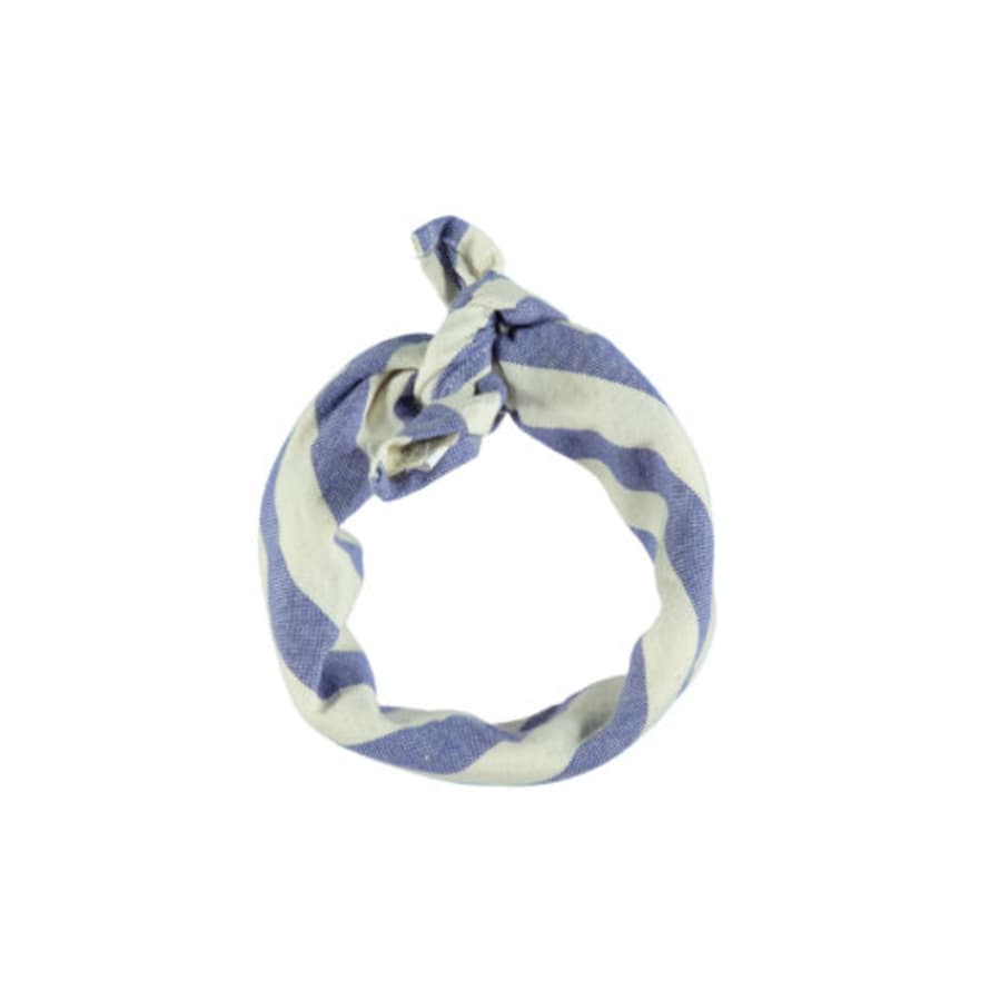 Piupiuchick Blue Stripes Bandana Scarf