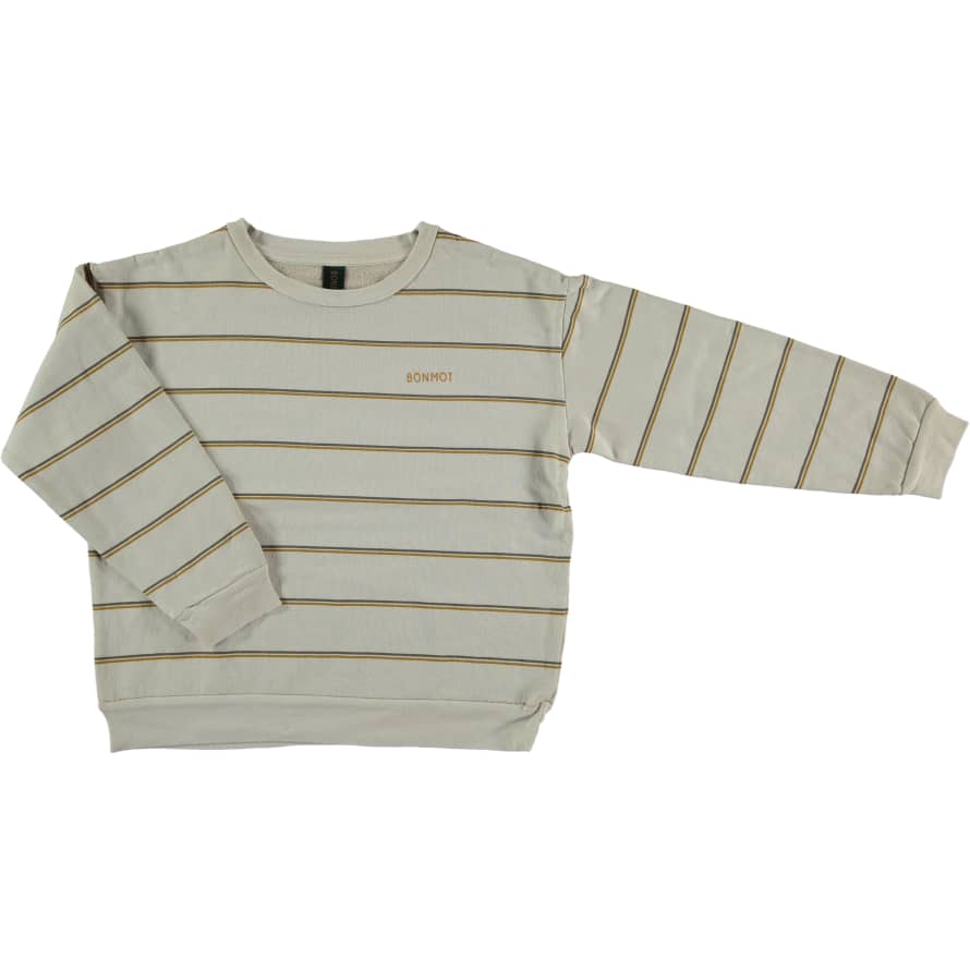 bonmot organic Stripe Double Sweatshirt