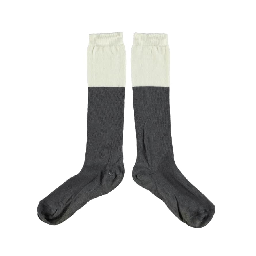 Piupiuchick Anthracite and Ecru Socks