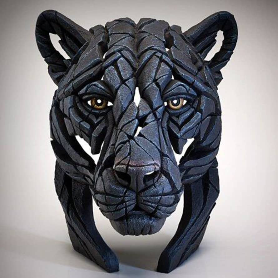 Edge Black Panther Bust Sculpture By Matt Buckley