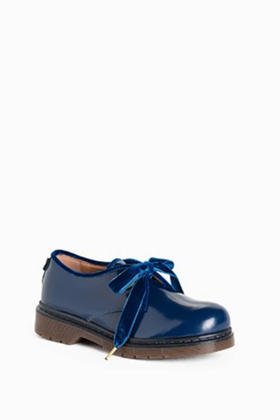 Twin-Set  Indigo Blue Girl Shoe with Lace