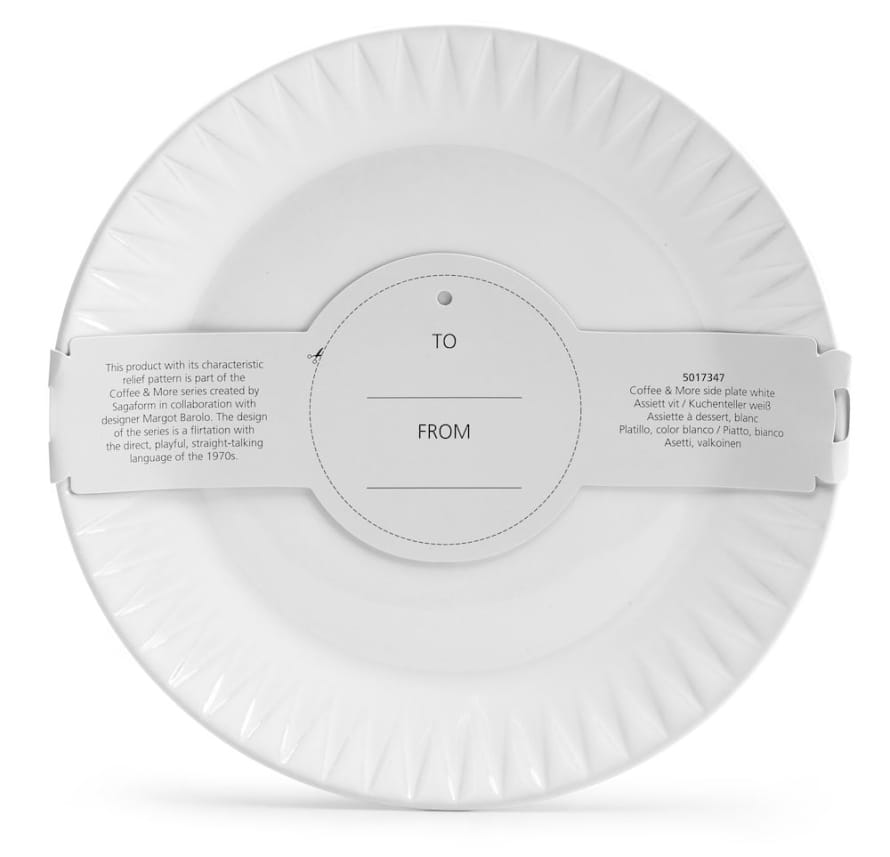 Sagaform Coffee & More Side Plate White