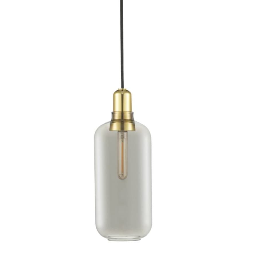 Normann Copenhagen Smoke Brass Large Amp Lamp