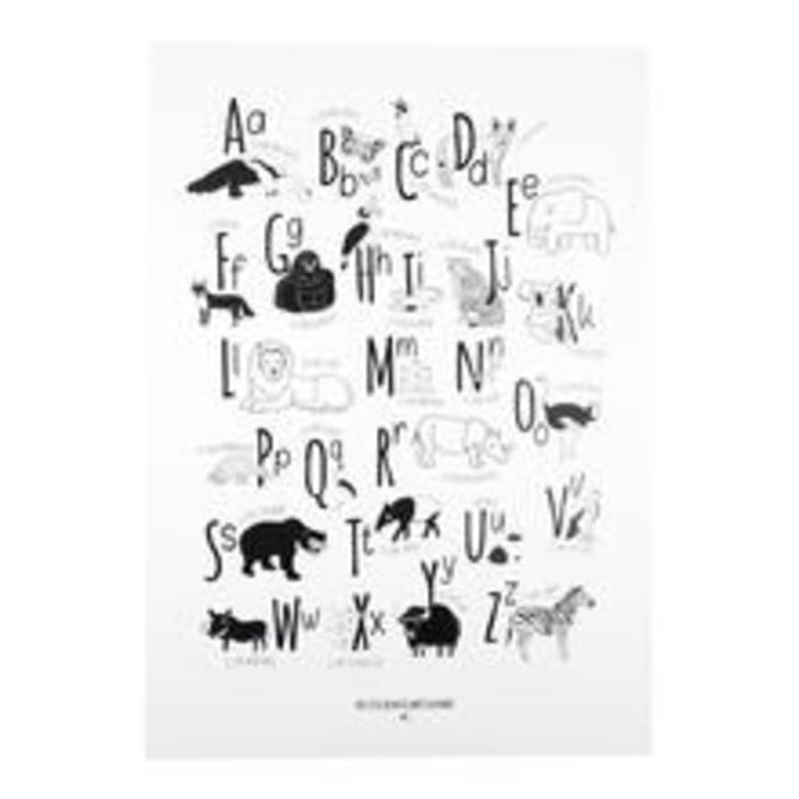 Loula and Deer Animal Alphabet Print