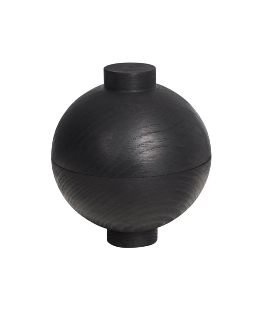 Kristina Dam Black Wooden Sphere