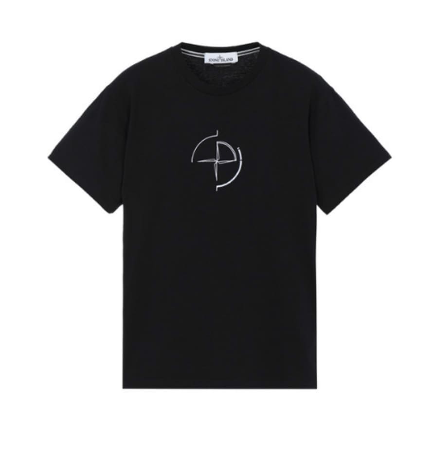 Stone Island Black Short Sleeve T Shirt