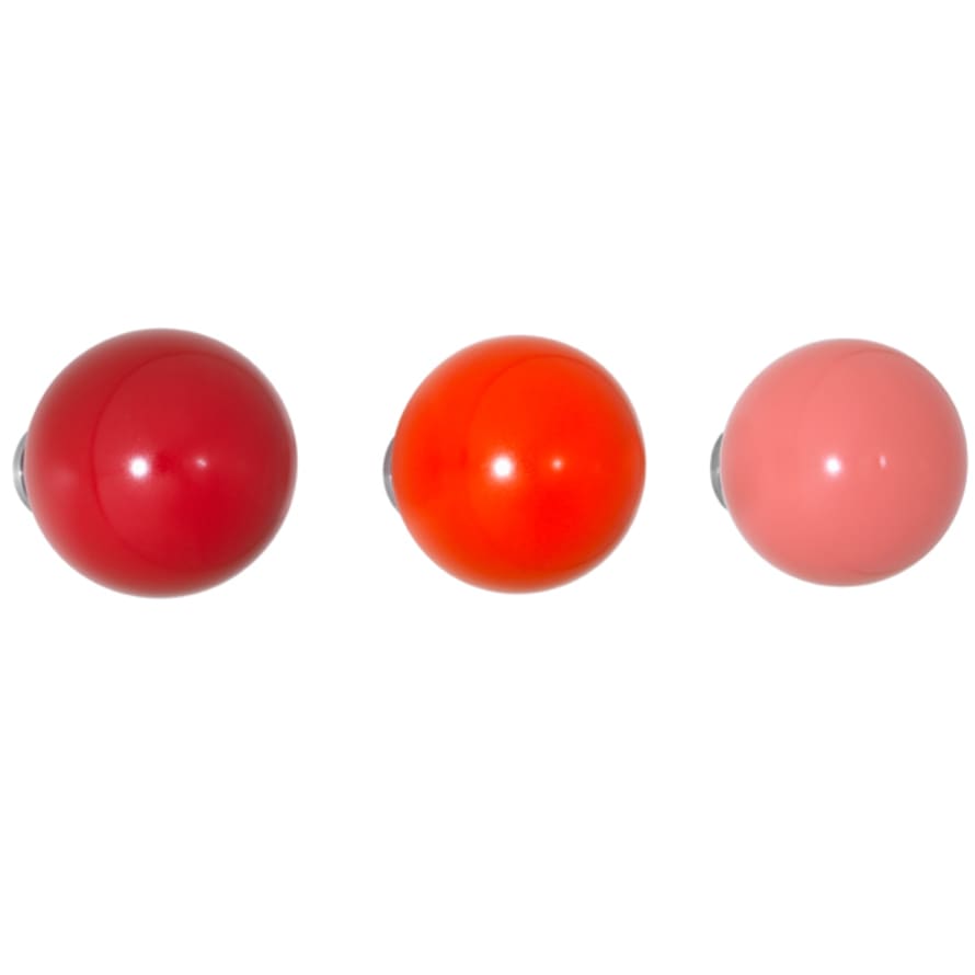 Vitra Set of 3 Small Red Dots Coat Rack