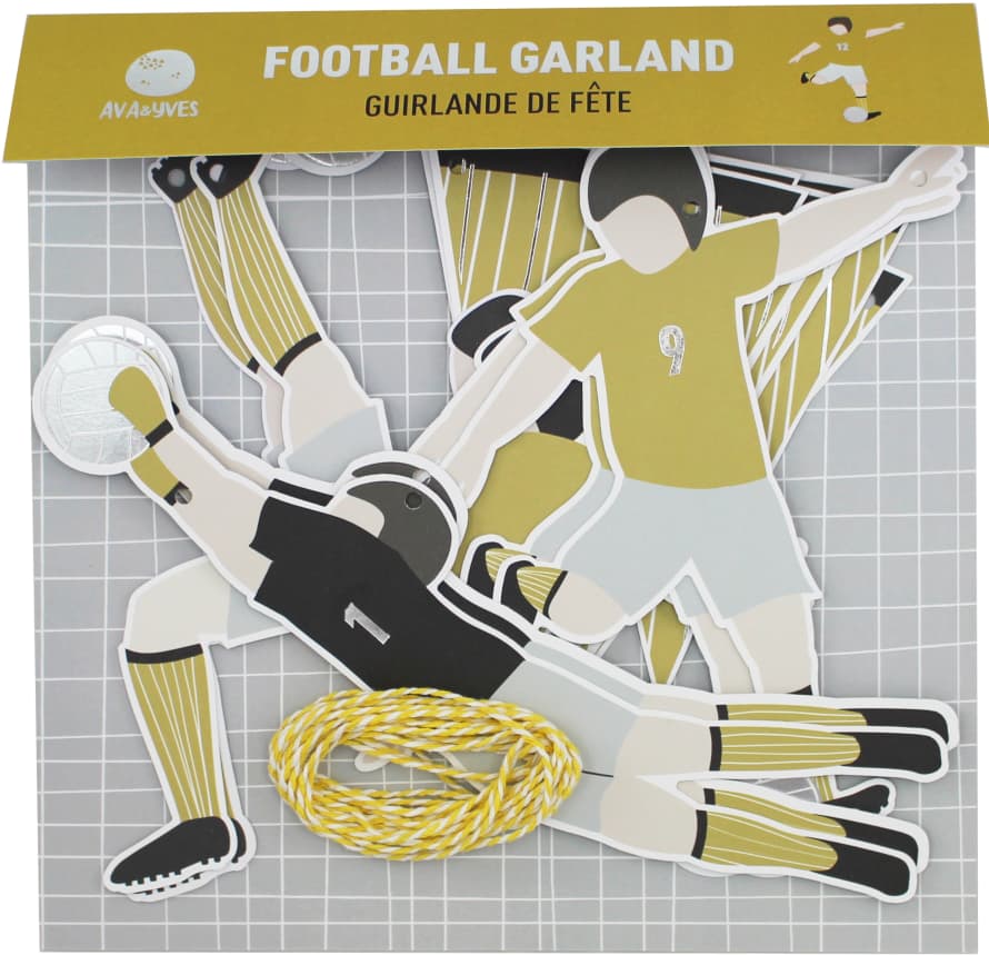 Ava & Yves Football Garland