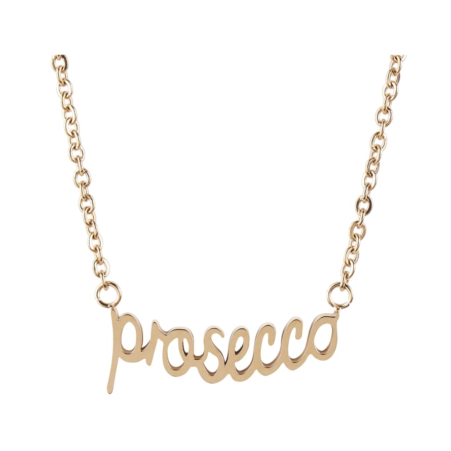 Esa Evans Prosecco Necklace 18k Rose Gold Plate