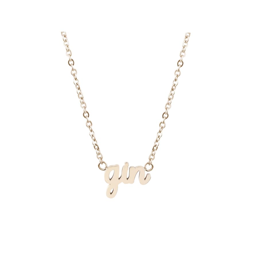 Esa Evans Gin Necklace 18k Rose Gold Plate