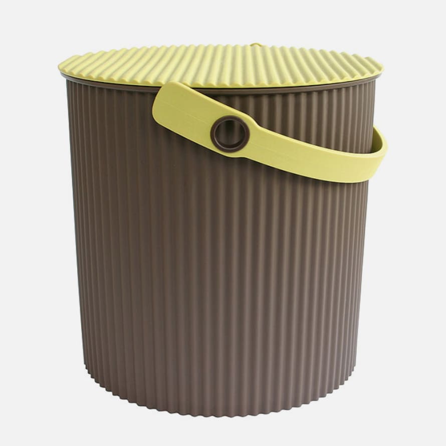 Hachiman Mini Brown Lime Lidded Storage Bucket