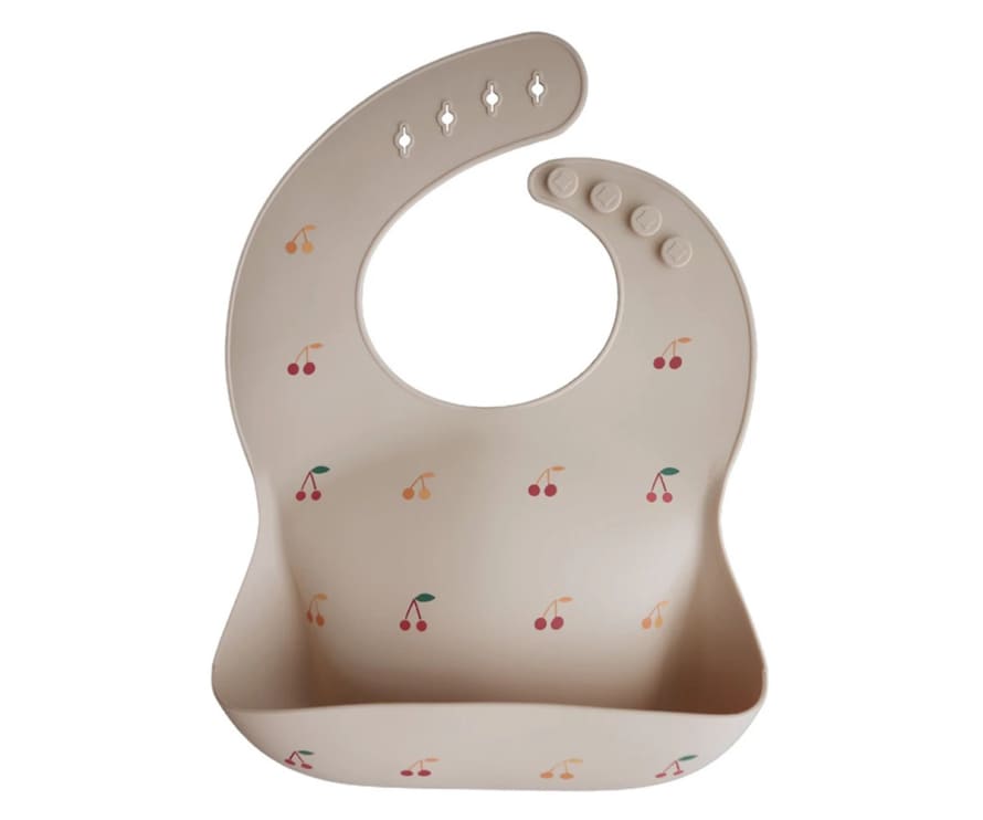 Mushie Silicone Cherries Bib