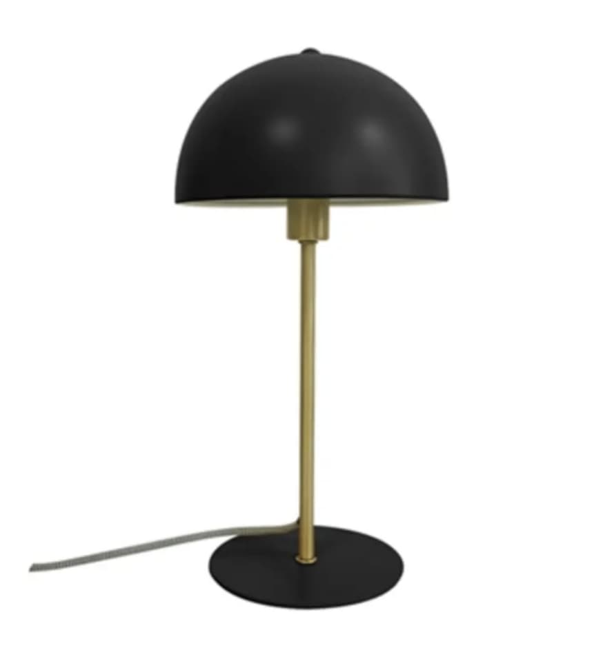 Present Time Black Bonnet Table Lamp