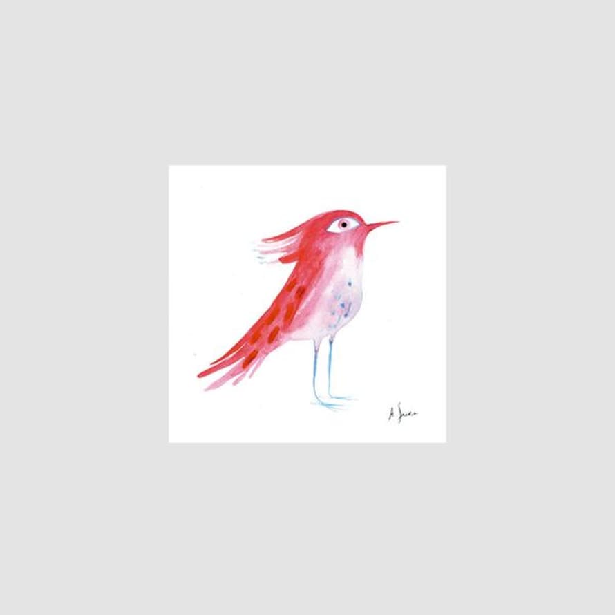 Adolfo Serra 15 x 15cm Digital Print Bird 4